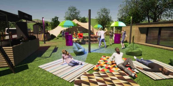 CAD-Drawing-Of-Guests-Socialising-At-Festival