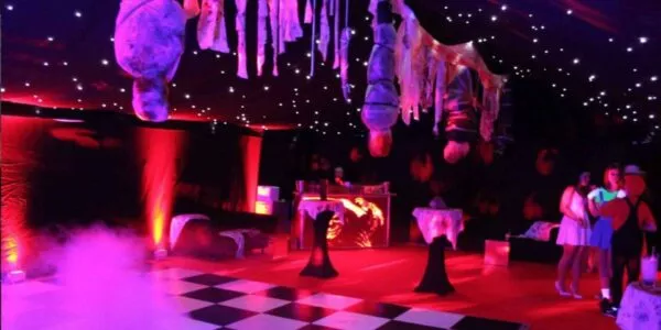 Private-Halloween-Event-Decorated-With-Fake-Body-Props