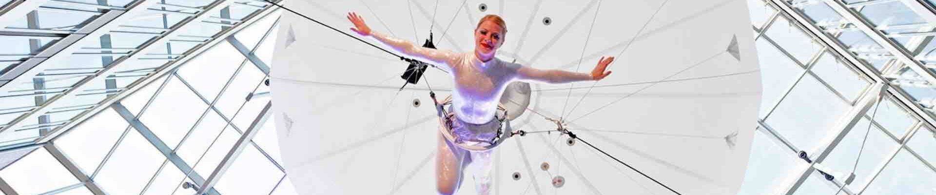 Aerial-Performer-At-Indoor-Venue Aerial-Performer-At-Indoor-Venue