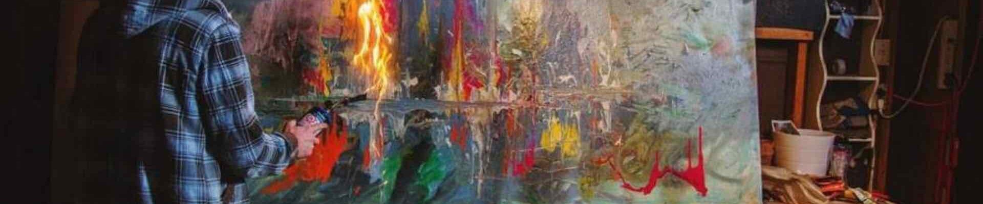 Speed-Painter-Sets-Artwork-On-Fire