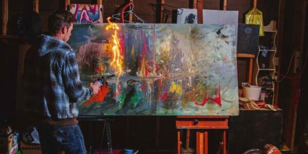 Speed-Painter-Sets-Artwork-On-Fire