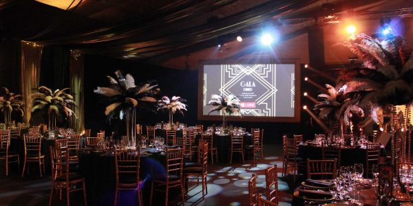 Great Gatsby Event Gala Dinner Venue Dressing and Entertainment provided by Julia Charles