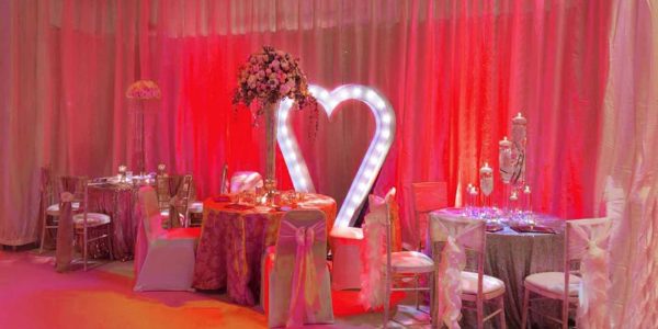 Valentines Venue theming