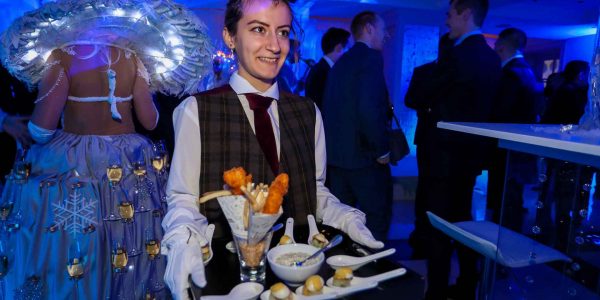 catering at winter wonderland event