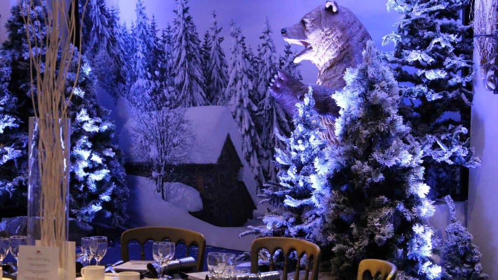 Winter wonderland themed props for hire UK