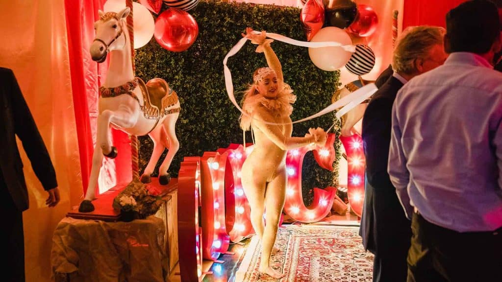 Circus performers for corporate hire at events