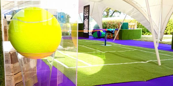 Tennis-ball-prop-for-wimbledon-themed-event