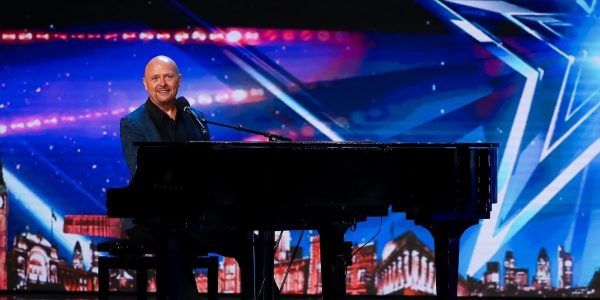 Jon at Piano BGT comedy music show - pianist