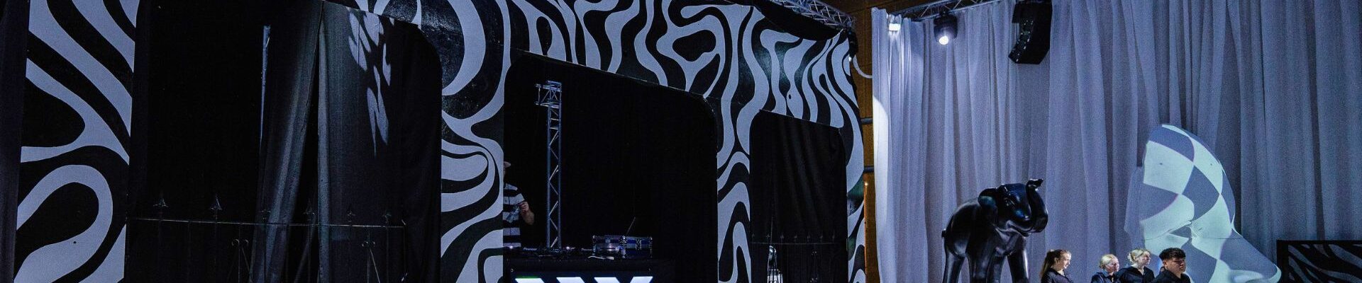 Influencer-Event-Black-And-White-Set-And-Stage-Design