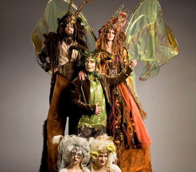 Winter Wonderland Stilt Performers