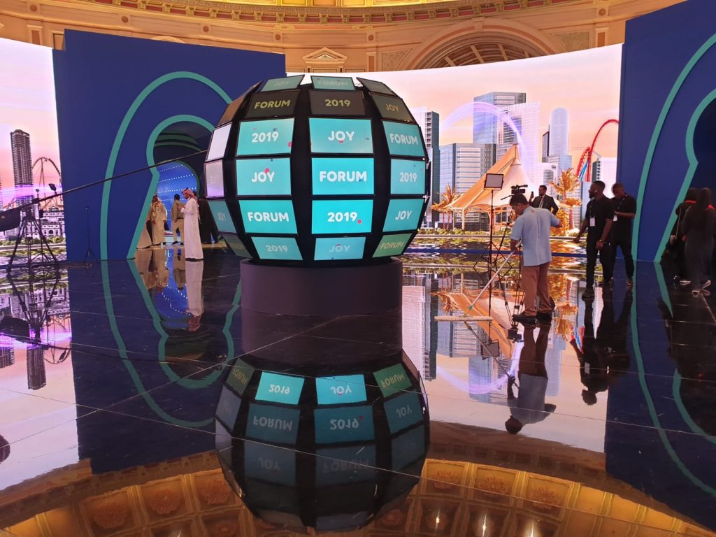 Technological entertainment at event in Saudi Arabia