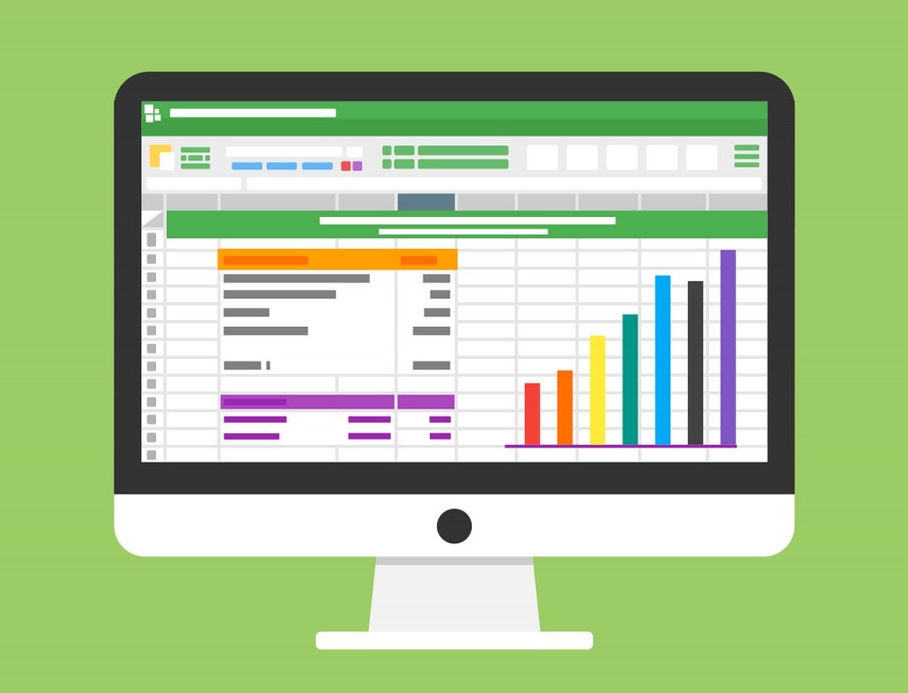 Illustration of desktop showing graphs and bar charts of event data collected by event management team to optimise event.