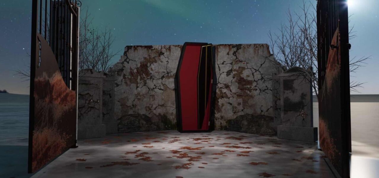 Scare-Attraction-Coffin-Installation