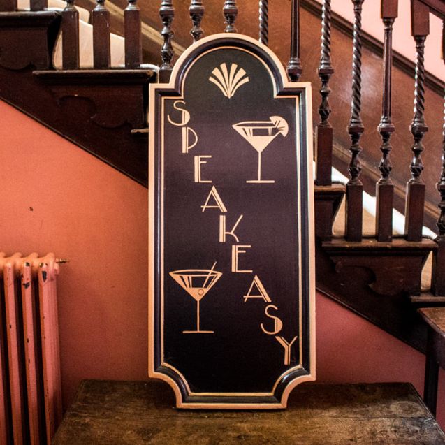 1920s, Great Gatsby style 'Speakeasy' sign prop we use for Great Gatsby Themed Event Spaces.