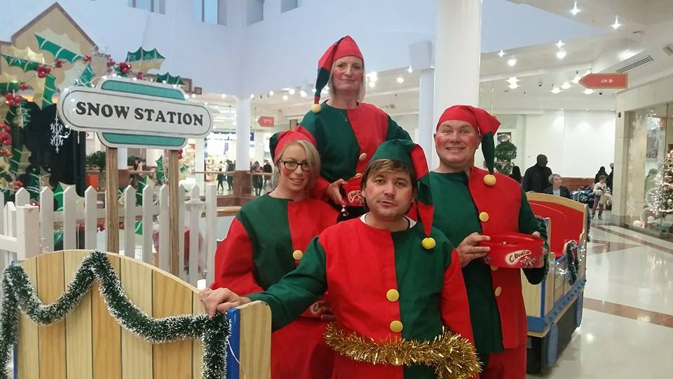 Christmas Land Train with Elves and Santa
