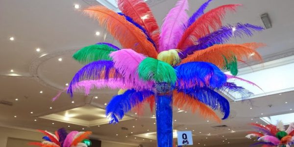 Ostrich-Feather-Centrepieces
