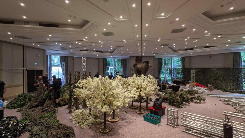 Belfry Hotel and Resort interior space in the middle of transformation.