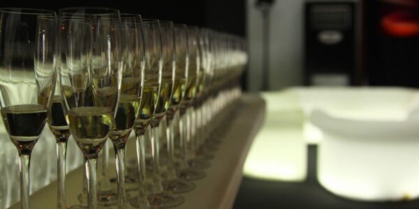 Champagne-Flutes-At-Product-Event