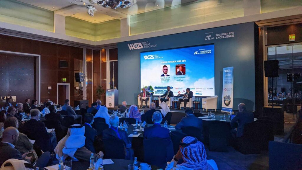 Our professional conference organisers can manage every aspect of your conference event as seen here at the this Dubai based WCA conference with staging, guests talks and LED screens. We arrange Conferences in the UK and Internationally.