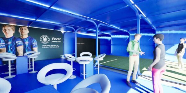 Interior design of airclad pop-up for fan zone engagement.