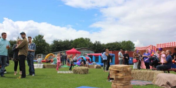 Guests-At-Family-Fun-Day-Event-For-Amazon