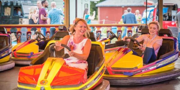 Guests-Enjoying-Bumper-Car-Game-At-Summer-Event