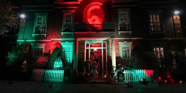 We can add illumination to the interior and exterior of your home as part of your Halloween house dressing package.