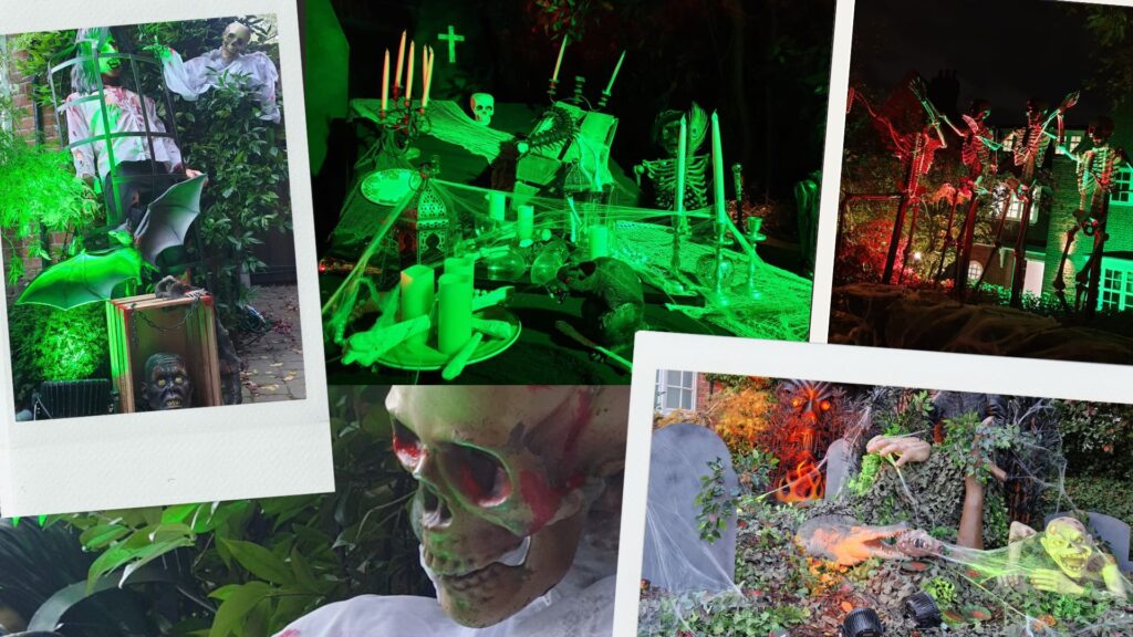 Halloween house dressing by Julia Charles at Jonathan Ross' neighbours house.