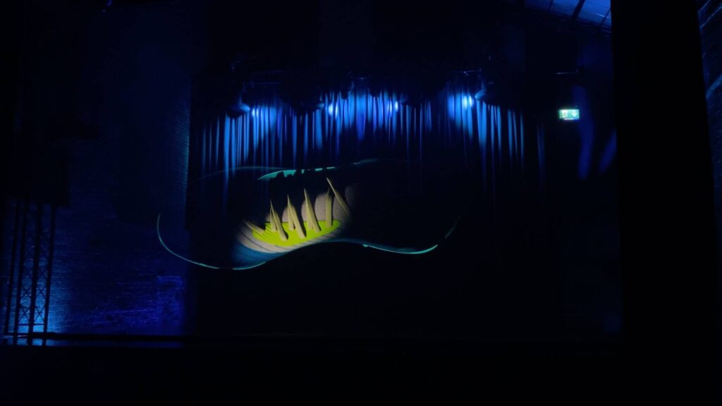 An under armour event showcase of a new trainer design for a product launch.