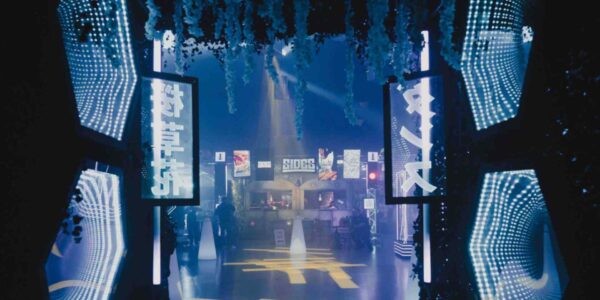 Neon-Tokyo-Themed-Event-Production-Projection-Lighting-And-AV-Set-Up