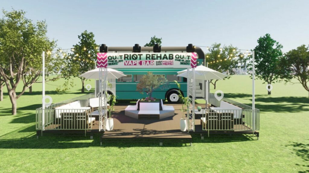 'Riot Rebab' initial concept in design software.