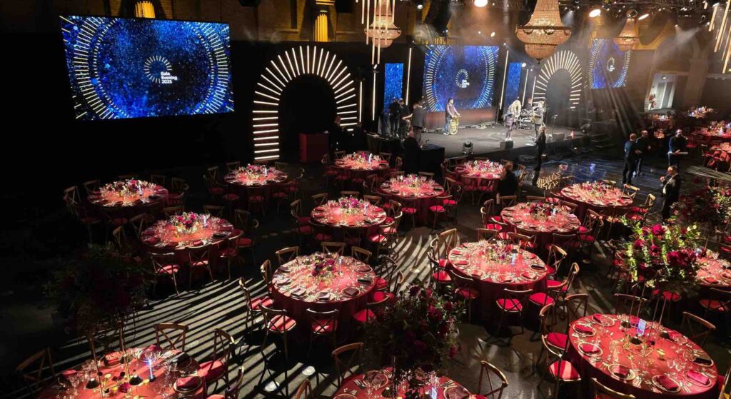 Stunning gala event production designed and installed by the Julia Charles Event Management creative and technical teams.