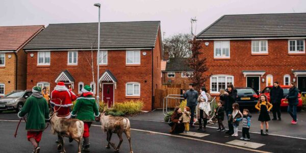 Walkabout-Santa-Claus-And-Reindeer