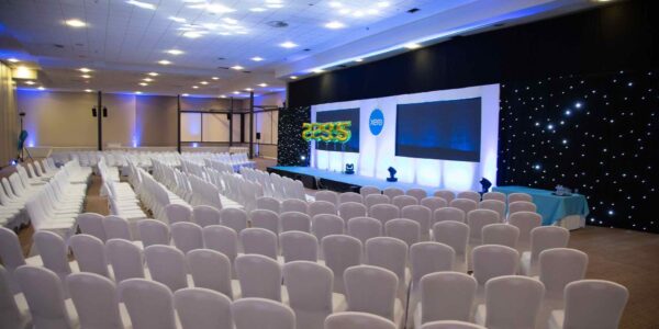 We designed and produced the XERO corporate conference main staging and seating, ensuring the smooth execution of their entire event.