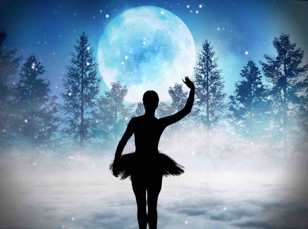 Virtual Christmas Shadow Show ballet dancer. Available to book for virtual corporate and private events