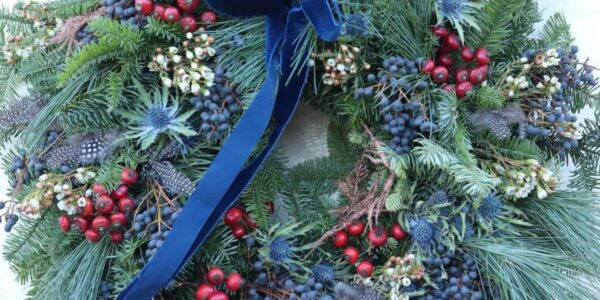 Navy-Berry-Christmas-Wreath