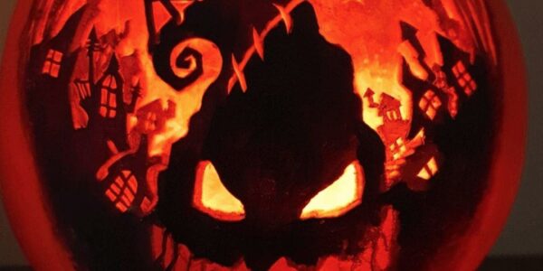 Nightmare-Before-Christmas-Themed-Pumpkin