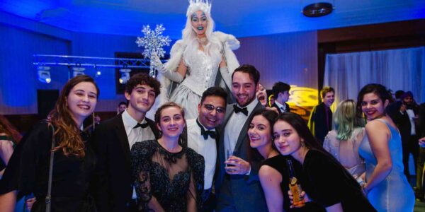 Guests-Posing-With-Ice-Queen