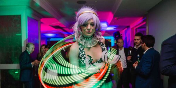Hula-Hooper-Playing-At-Christmas-Office-Party