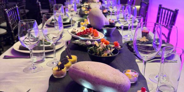 Nordic style dinner theme our team devised for Fresha company Christmas party in 2024.
