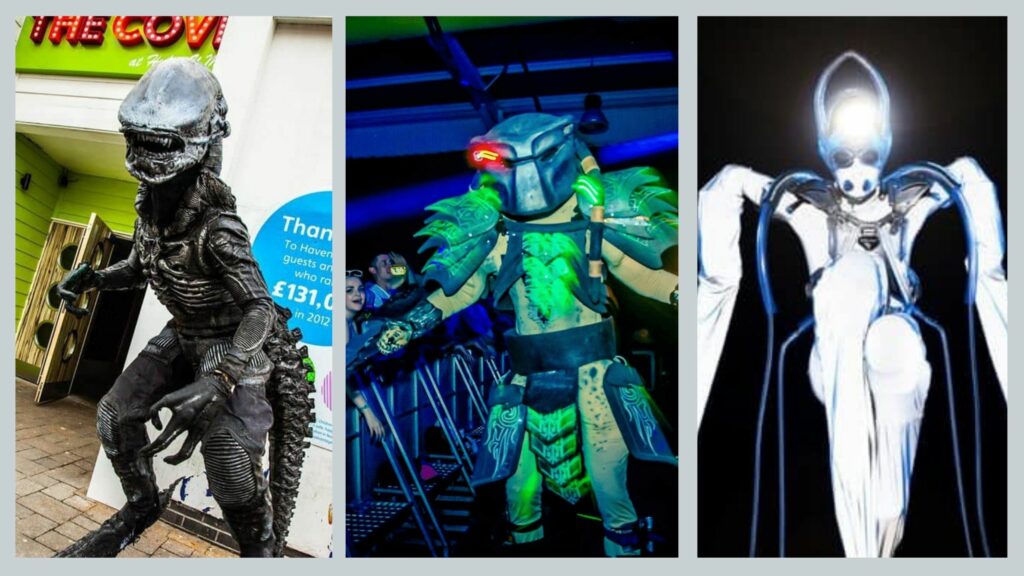 Different Alien entertainment options for Alien themed Halloween party
