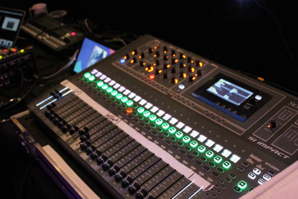 AV equipment used at conference event.