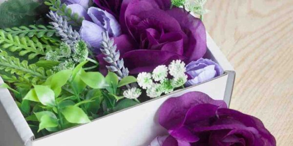 Faux-Purple-Flower-Boxes-To-Make-Virtual-Spring-Craft-Wreaths