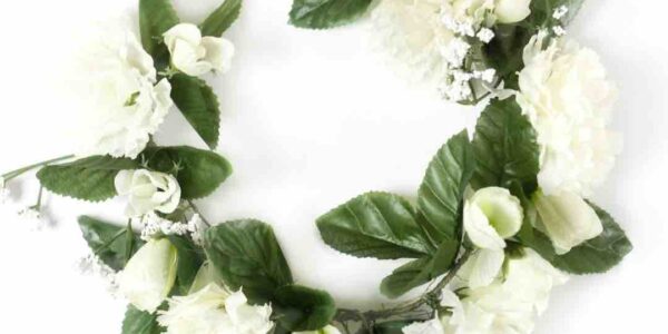 White-Foliage-Flower-Crown-Design