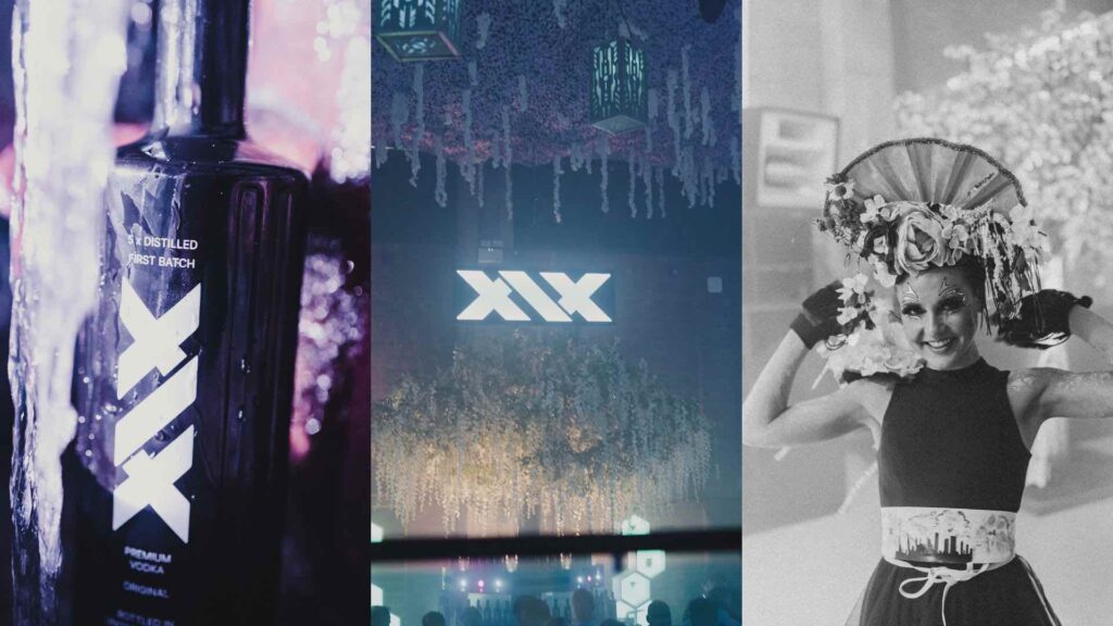 XIX Branding at XIX Vodka Launch event.