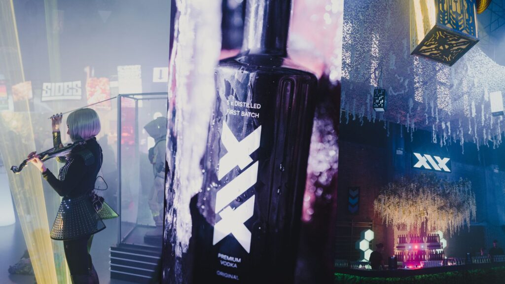 Collage of images from Sidemen Turn 8 and XIX Vodka Launch party.