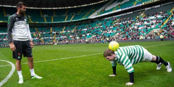 Football-Freestyler-At-Football-Match