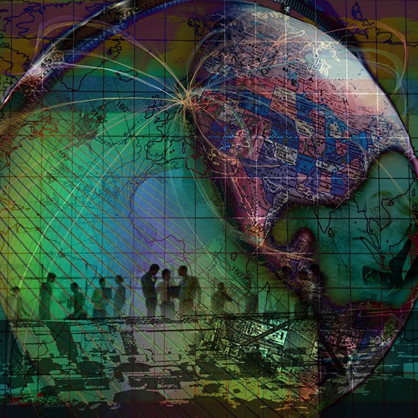 Digital-Drawing-Globe