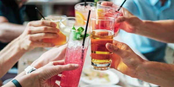 Corporate-Group-Enjoying-Cocktails