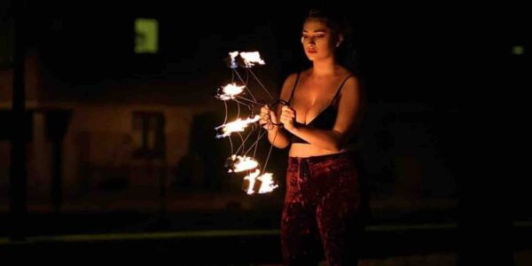 Fire-Entertainer-With-Fire-Fans